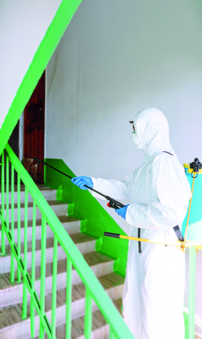 Reinigungsservice im Einsatz