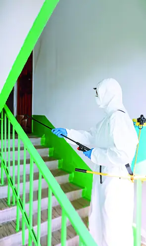 Reinigungsservice im Einsatz