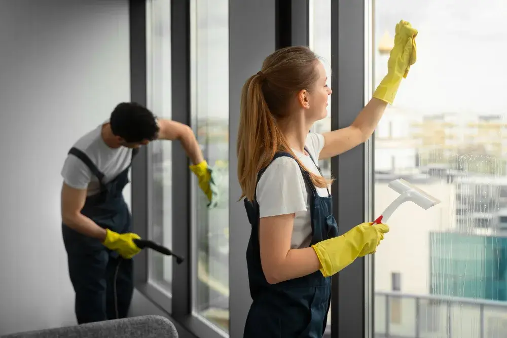 Glasreinigung für Fenster